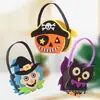 Suprimentos para Festas, Doces Infantis, Bolsas de Feltro, Cestas de Armazenamento de Presentes de Páscoa e Halloween, Criativas e Portáteis