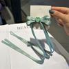 Bow Hairpin Mulheres 2023 Nova Fita Duckbill Clip Tie Hair All-match Hairband Bangs Clip Acessórios de Cabelo Cabelo Vivo