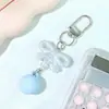 Llavero con lazo acrílico nuevo Ins, colgante personalizado para bolso DIY, cadena para estuche de auriculares