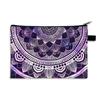 Porta-moedas Mandala Boêmio Transfronteiriço Bolsa de Armazenamento Multifuncional Estampada Vintage Grande Capacidade Bolsa para Papelaria de Poliéster