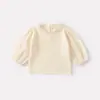 Conjunto de Dos Piezas con Falda de Tirantes de Lunares, Estilo Coreano Simple, Manga Larga, para Bebés y Niños Pequeños, Nuevo Estilo de Otoño, Informal y Elegante, para Niñas