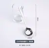 Cuchara Redonda Coreana 316 Acero Inoxidable de Dibujos Animados Cuchara para Postre de Alto Valor Cuchara con Fondo Plano Mango Largo para Comer