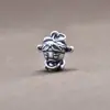 Colgante de plata pura 999 Yiluya Dios de la Riqueza colgante 3D de plata dura Dios de la Riqueza accesorios para pulsera tejida a mano DIY colgante de cuerda trenzada
