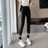 Leggings ajustados estilo ropa deportiva para mujer, ropa exterior, leggings finos pequeños de nueve puntos, pantalones de tiburón que levantan el vientre