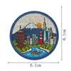 Parches Bordados de Destinos de Viaje del Mundo, Parches Termoadhesivos sin Coser, 9 Tipos de Insignias Conmemorativas de Check-In para Ropa