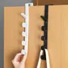 Gancho Creativo para Puerta Sin Instalación Sin Marcas, Gancho Multifuncional para Abrigos y Sombreros, Gancho de Fuerte Carga, Estante de Almacenamiento en Fila Ahorrador de Espacio