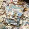 Série Xin Mo Yi Jiu Shi Papel Material 3.0 Pacote de Adesivos Decorativos Colagem DIY Diário Retrô