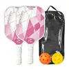 Set de Paletas de Pickleball de Fibra de Vidrio Paleta de Pickleball Tablero de Panal Paleta de Pickleball Grado Profesional Paleta Avanzada