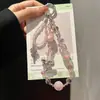Pingente Criativo para Chaveiro de Carro, Pingente para Celular, Corrente para Celular, Cordão com Contas, Alça de Pulso, Pingente de Celular com Pérolas