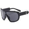 Moda europea y americana gafas de montura grande bola cool gafas de sol de una sola pieza para montar gafas de sol para hombre y mujer 891