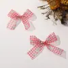 Estilo fada de verão fofo estampa xadrez laço diy feito à mão Mori cocar acessórios de cabelo brincos material atacado