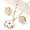 CDD middle love plum blossom duas peças dupla face quatro folhas trevo colar set comércio exterior comércio transfronteiriço explosão fonte