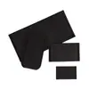Pegatinas de tela monocromáticas de tamaño grande y mediano, color negro puro, para reparar agujeros de ropa, mochilas escolares, decoración, insignias de sarga, accesorios.