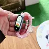 Cuentas de Piedra Ojo de Gato y Correa Elástica para Joyería Linda Adecuada para Xiaomi Mi Band Generación 10/9/8 Universal
