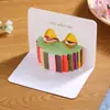 Cartão de felicitações com cartão de combustível presente de aniversário bênção criativa de aniversário ensino fundamental gratidão 3D 3D fresco caligrafia de professor