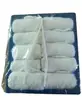Procesamiento de toalla de aviación algodón para uñas cuadrado 9G 7g cuadrado blanco bandeja de plástico desechable cuadrado toalla limpiar boca toalla limpiar mano