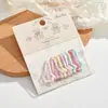 Presilhas de cabelo coloridas com um toque de luxo, presilhas de cabelo em formato de laço, presilhas de franja para meninas coreanas, presilhas laterais para cabelos soltos, presilhas de flor
