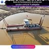 Grande embarcação de bombeamento de areia, cortador de 14 polegadas, embarcação de sucção, reservatório, porta, embarcação de dragagem, reservatório, porto fluvial, embarcação de dragagem