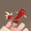 Broche de Peixe Estilo Novo Retrô Todo Ano, Corsage de Carpa Festivo de Ano Novo de Alta Qualidade e Requintado Acessórios de Pino para Suéter Terno