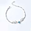 Pulseira feminina estudante estilo coreano pulseira simples amigas Rede Influencer Galhada pulseira dupla camada moderna casal presente de aniversário feminina