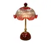 Lámpara de mesa vintage estilo francés con capullo de hoja de loto, pieza decorativa para sala de estar, estudio, dormitorio y mesita de noche, creando una atmósfera romántica y acogedora.