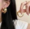 Brincos de Argola Grandes Versáteis Moda de Luxo Leve Estilo Europeu e Americano Brincos de Ouro Exagerados Requintados Presilhas de Orelha Multicamadas Joias de Orelha