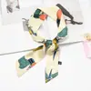 Bolsa de alça decorativa versátil estilo coreano para primavera e verão lenço de seda fita estreita fina cinto de fita lenço de fita para mulheres