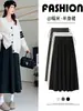 Falda de maternidad JQ Jingqi, nueva colección primavera/otoño 2026, diseño con cordón, sin aros, silueta en A, tela fluida