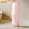 Copo para Enxaguante Bucal Dois em Um para Uso Doméstico, Viagens e Viagens de Negócios, Escova de Dentes Portátil, Pasta de Dentes e Caixa de Armazenamento para Copo de Dente, Escova de Dentes de Viagem