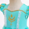 Vestido de outono 22 de manga curta para meninas infantil estilo ins vestido de princesa vestido de menina novo cross-border atacado de roupas infantis