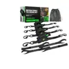 Cintas de Amarração Rachetáveis Personalizáveis, Pacote com 4, 2,5 cm X 3 m 544 kg Rachet Self-Retracting de Alta Resistência