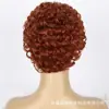Europa y Estados Unidos Transfronterizo Peluca de pelo corto rizado 350# para mujer Pelucas africanas rizadas pequeñas esponjosas venta al por mayor