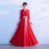 Vestido de Performance para Coro Feminino, Novo Vestido Longo para Apresentadora, Estudante, Adulto, Recitação de Poesia, Banquete, Elegante Vestido de Noite