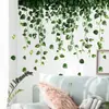 Hs1419Q Vid de Rábano Verde Fresco Planta Verde Artificial Pegatina de Pared Autoadhesiva Dormitorio Estudio Hogar Decoración Embellecimiento Pegatina