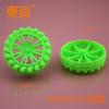 HB502AH roda de plástico verde grossa para off-road roda de plástico roda de brinquedo peças de blocos de construção de tecnologia suporte interno oito