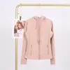 Jaqueta com Capuz Lulu em Estoque com Etiqueta, Entrega Direta, Roupa para Corrida e Yoga, Cardigan Esportivo Slim-Fit com Zíper