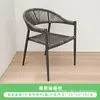 Juego de Patio de Ratán Multiespecificación, Combinación de Sillas de Ocio de Ratán Pe Minimalista Moderno, Mesa y Sillas de Aleación de Aluminio para Exteriores