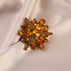 Retro Elegante Francés, Moderno Broche Mariposa de Diamantes Rojos, Ropa de Alta Gama, Accesorios para Abrigos, Broche Corsage