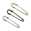 Alfiler Aguja de Hebilla Engrosada Ropa Fija Grande Gruesa Seguridad Acero Aguja Suéter Sobredimensionado DIY Cárdigan Broche Duro