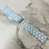 20/22 mm para Huawei GT2/Samsung WATCH4/S3 correa acrílica color real tres eslabones pulsera imitación resina