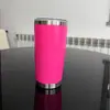 Copo de Carro Simples Transfronteiriço 20oz Aço Inoxidável 304 Camada Dupla Isolado a Vácuo Revestido por Spray Copo de Cerveja com Gelo Atacado