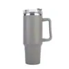 Copo de Carro com Alça 40oz Aço Inoxidável 304 com Canudo Copo Térmico Copo de Gelo a Vácuo Grande Capacidade Copo Portátil para Uso no Carro