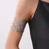 Pulseira Aberta em Malha Cruzada Europeia e Americana Transfronteiriça Design de Nicho Exquisita Versátil Braçadeira Moda Joia de Mão Personalizada