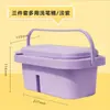 Vendedor recomenda balde de lavagem de pincéis de arte multifuncional balde dobrável três em um recipiente para lavagem de pincéis para estudantes de arte paleta de cores