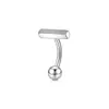 Em Estoque Amazon Aliexpress Mais Vendido Aço Inoxidável Argola de Umbigo Europeu e Americano Zircônia Piercing de Umbigo Piercing de Coração Joias