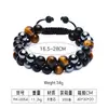 Joyería Más Vendida Transfronteriza: Pulsera de Ojo de Tigre Negro Obsidiana para Mujer, Pulsera Tejida con Cuentas, Pulsera de Joyería de Piedra Biliar Negra para Hombre