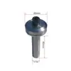 Hoja de Sierra Ranuradora para Carpintería para Paneles de Aluminio-Plástico, Broca Fresadora Tipo T con Vástago de 1/2, Diámetro de 63-80, Hoja de Aleación para Carpintería de Panel Trasero Ranura Lateral