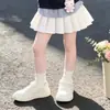 Conjunto Otoñal de Dos Piezas para Niña: Conjunto de Sudadera Informal de Moda con Retazos y Falda Plisada para Estudiantes de Secundaria