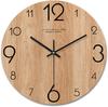 Ventas Directas del Fabricante Reloj de Pared de Madera Creativo Luminoso Montado en Pared Reloj Silencioso Reloj Decorativo Simple para Sala de Estar