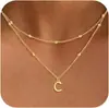 Amazon Transfronterizo Elegante y de Moda Collar con Colgante de 26 Letras Nuevo Producto 2026 Versátil para Mujer Collar para el Trabajo